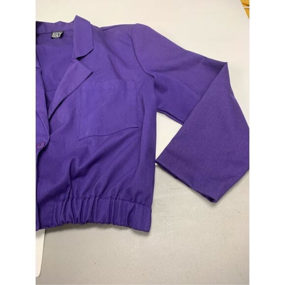 Vintage Purple Button Down Jacket - Picture 2 of 7